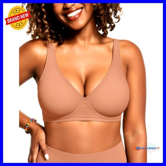 Other - Wireless Deep V Push Up Bra Seamless Bralette High Support XXL Plus